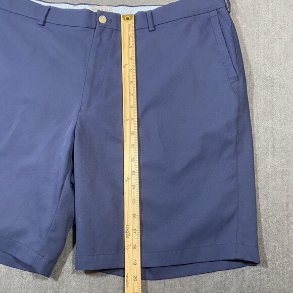 Peter Millar Navy Blue Mens Tailored Fit Shorts Size 42 Lightweight Golf Casual - Picture 6 of 8